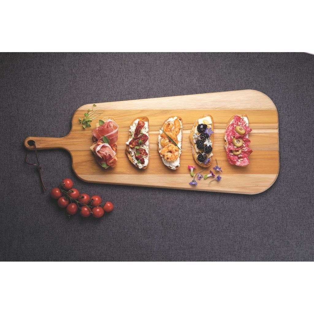Planche de service Provence 65x27x1,8cm en bois de teck - Visuel 0